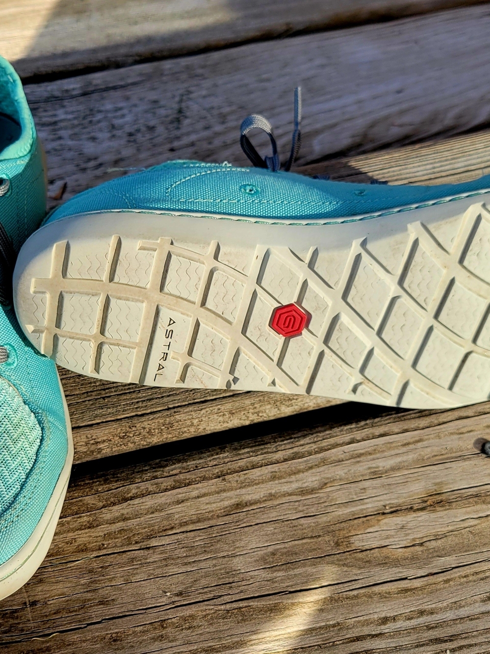 Astral Loyak Women's Teal Lace-Up Casual Sneakers with Gray Laces - Picture 3 of 11